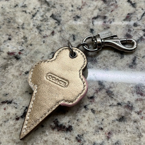 Coach Ice Cream Cone Key Fob Bag Charm EUC - Picture 5 of 5
